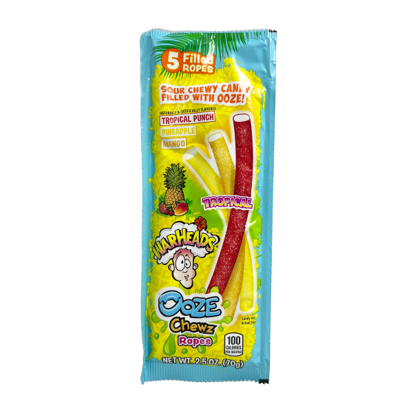 Warheads Ooze Tropical Ropes 70g