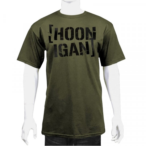 Hoonigan Stacked T-Shirt olive - Size M