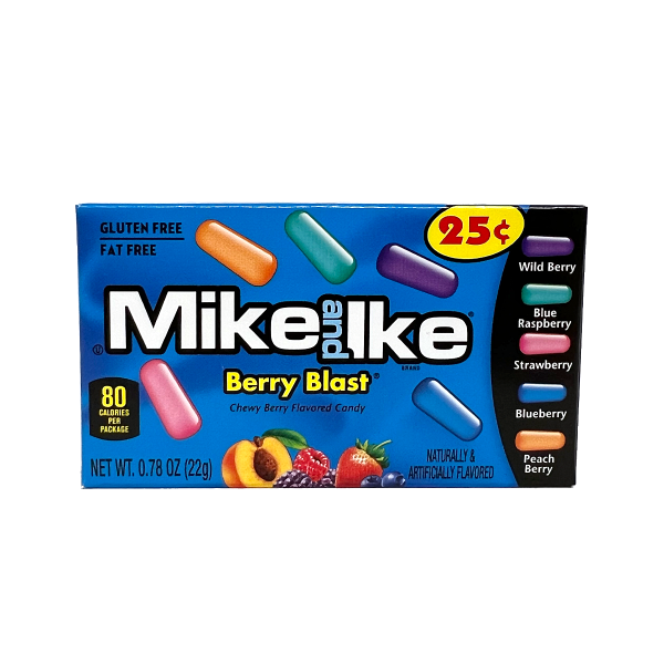 24er Pack Mike and Ike Berry Blast 22g