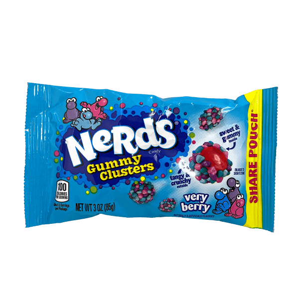 Nerds Gummy Clusters Verry Berry Share Pouch 85g