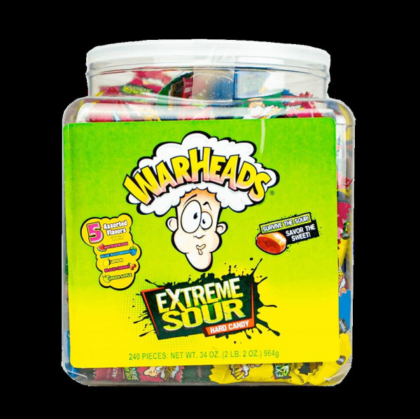 240er Pack Warheads Extreme Sour Hard Candy 4g