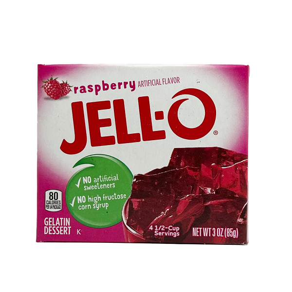 Jell-O Raspberry - Gelatin Dessert 85g - MHD 28.02.2024