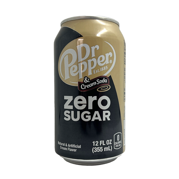 Dr. Pepper Cream Soda Zero Sugar 355 ml
