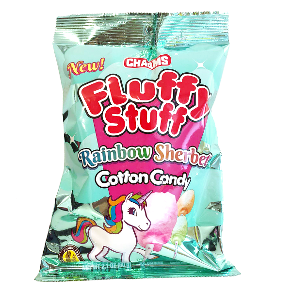 Charms Fluffy Stuff Rainbow Sherbert Cotton Candy 60g