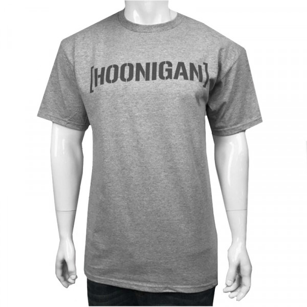 Hoonigan Bracket Logo T-Shirt grau (heather grey) - Size M