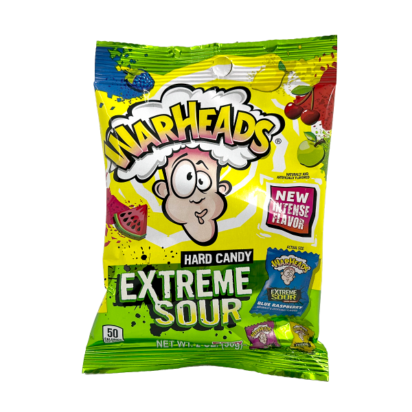 Warheads Extreme Sour Hard Candy 56g - MHD 23.10.2024