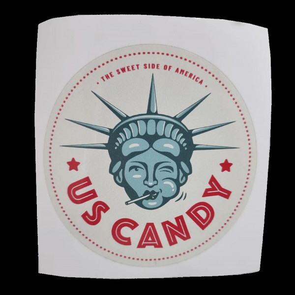 US Candy Batch Sticker 10cm