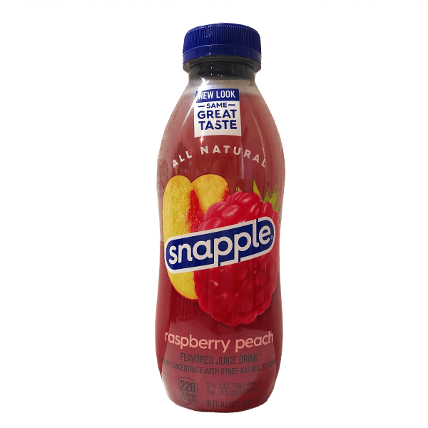 Snapple Raspberry Peach 473ml - MHD 05.12.2023