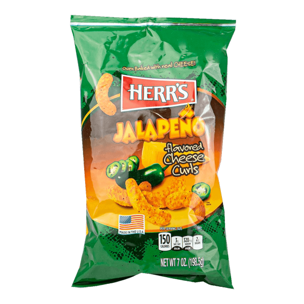 Herr´s Jalapeno flavored Cheese Curls 198g