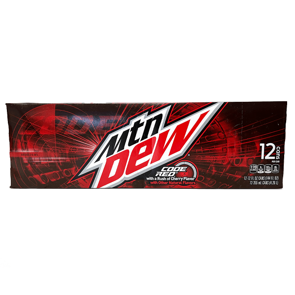 12er Pack Mountain Dew Code Red 355ml